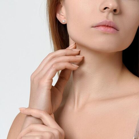 TGNEL Geometric Stud Earrings Pure Titanium Earrings Nickel Free Bar/Square/Rectangle/Triangle/Dot/Heart/Paw Earrings Hypoallergenic for Women Men in Kuwait