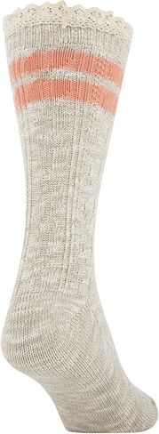 GOLDTOE Women's Recycled Cable Stripe Crew Socks in Saudi Arabia
