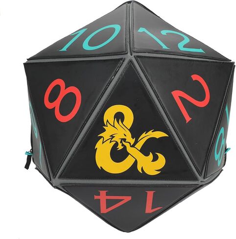 Dungeons & Dragons D20 Dice Molded Black Laptop Backpack in Saudi Arabia
