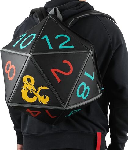 Dungeons & Dragons D20 Dice Molded Black Laptop Backpack in Saudi Arabia