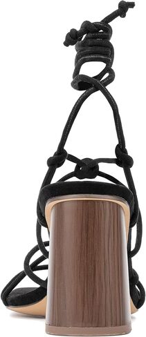 NY & C - New York & Company Bailey نسائي بكعب خشبي كاجوال، صنادل، مفتوح عند الأصابع، مطاط، نعل خارجي in Kuwait