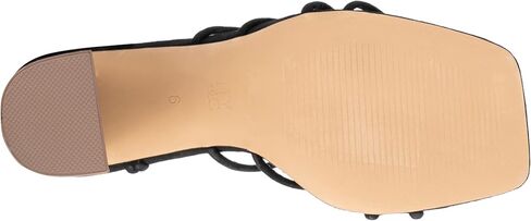 NY & C - New York & Company Bailey نسائي بكعب خشبي كاجوال، صنادل، مفتوح عند الأصابع، مطاط، نعل خارجي in Kuwait