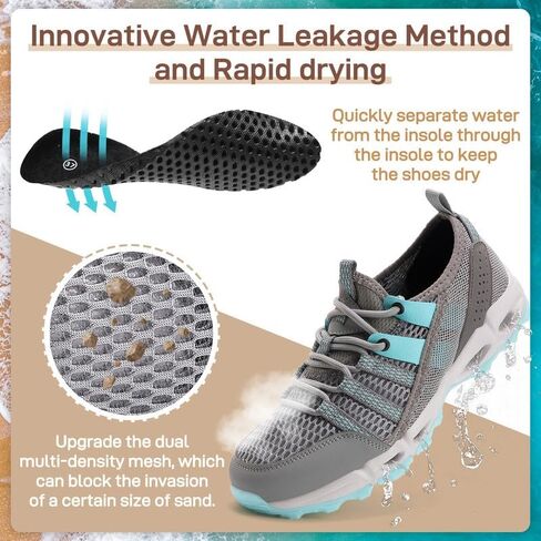 ziitop Womens Hiking Water Shoes for Women Quick Dry Outdoor Sport Sneakers Non Slip Lightweight Breathable Summer Trekking and Walking Climbing Shoe in Saudi Arabia