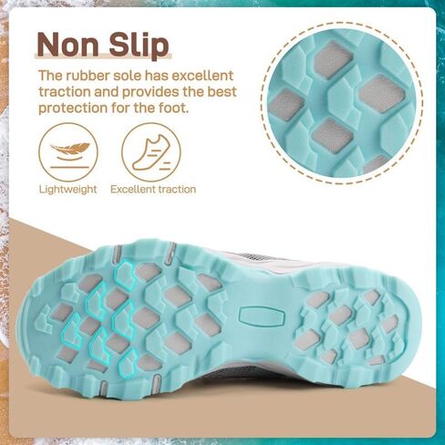 ziitop Womens Hiking Water Shoes for Women Quick Dry Outdoor Sport Sneakers Non Slip Lightweight Breathable Summer Trekking and Walking Climbing Shoe in Saudi Arabia