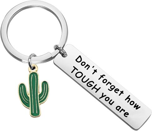 سلسلة مفاتيح WSNANG Saguaro Cactus Keychain لا تنسى مدى قوتك سلسلة مفاتيح مجوهرات الصبار هدية ملهمة لأصدقاء العائلة in Saudi Arabia