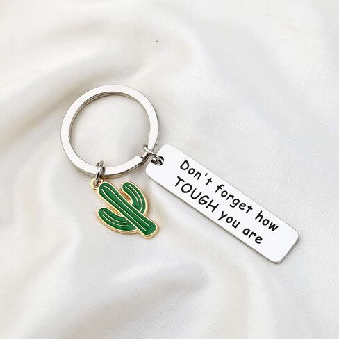 سلسلة مفاتيح WSNANG Saguaro Cactus Keychain لا تنسى مدى قوتك سلسلة مفاتيح مجوهرات الصبار هدية ملهمة لأصدقاء العائلة in Saudi Arabia
