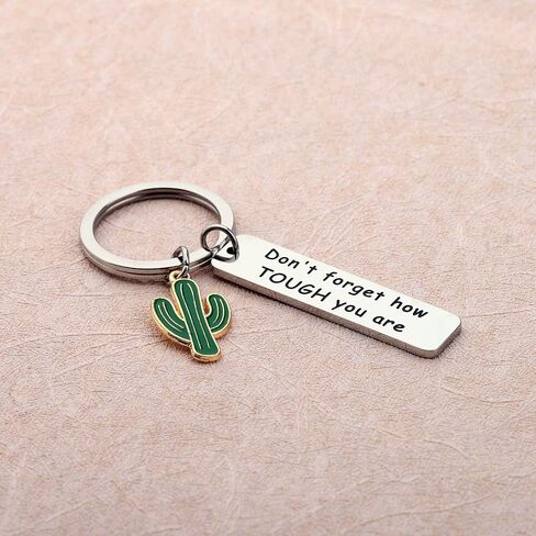 سلسلة مفاتيح WSNANG Saguaro Cactus Keychain لا تنسى مدى قوتك سلسلة مفاتيح مجوهرات الصبار هدية ملهمة لأصدقاء العائلة in Saudi Arabia