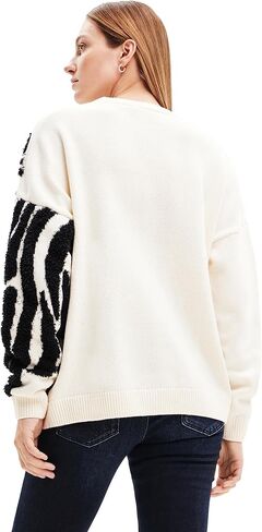 Desigual Women's Woman Flat Knit Thin Gauge Pullover in Saudi Arabia