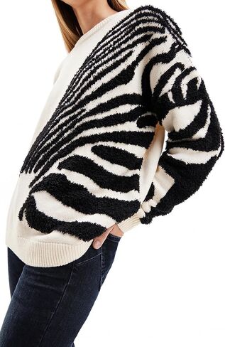 Desigual Women's Woman Flat Knit Thin Gauge Pullover in Saudi Arabia
