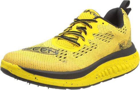 KEEN Men's WK400 Performance Breathable Walking Shoes, Yellow/Black, 15 in Saudi Arabia