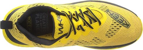 KEEN Men's WK400 Performance Breathable Walking Shoes, Yellow/Black, 15 in Saudi Arabia