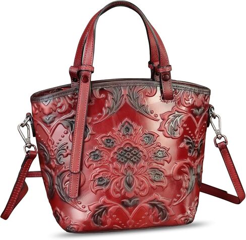 Genuine Leather Satchel for Women Purse Embossed Leather Top Handle Handbag Handmade Crossbody Handbags Tote Bag in Kuwait