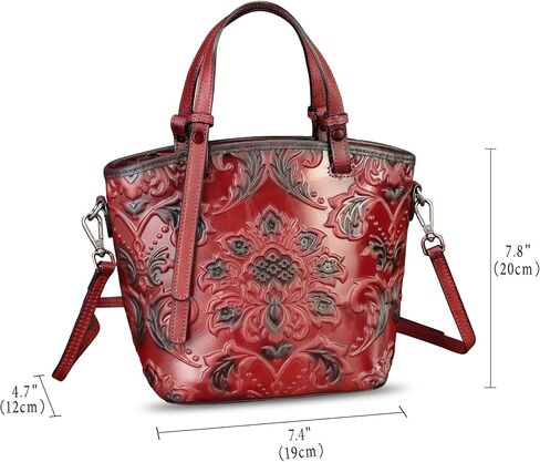 Genuine Leather Satchel for Women Purse Embossed Leather Top Handle Handbag Handmade Crossbody Handbags Tote Bag in Kuwait