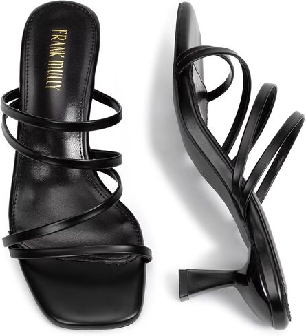 Frank Mully Women's Strappy Heels Comfortable Kitten-Heels Sandals Suqare Open Toe Cute Wedding Party Evening Prom Dress Pump Sandals Shoes in Saudi Arabia