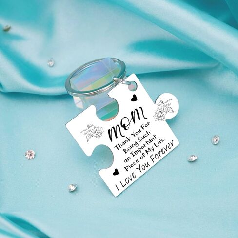 Personalized Jigsaw Puzzles Mama Keychain Gifts for Mom Birthday Mother's Day Christmas Gifts for Women Stocking Stuffers for Adults Best Mom Ever Small Unique Gifts Heartwarming Gift Ideas in Kuwait