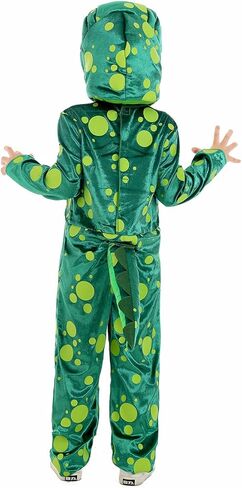 Seasons Green Dinosaur Costume for Kids Halloween Dress Up, Glow in the Dark, Dino Themed Party in Kuwait