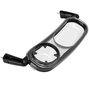Snack Tray Fits for UPPAbaby VISTA/VISTA V2/ Cruz/Cruz V2/ RumbleSeat/RumbleSeat V2, Stroller Tray with Cup Holder & Recessed Bowl, Dishwasher Safe, Quick Attachment, Folds with Stroller