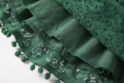 Niyage Backless Toddler Dress Open Back Girls Lace Bow Tie-Back Pom Pom Flutter Sleeves Party Princess Dresses in Saudi Arabia
