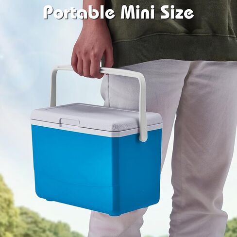 HiGropcore 5/8/13 Quart Camping Cooler with Temperature Indication - Hard Ice Retention Cooler Lunch Box - Portable Small Insulated Cooler in Kuwait