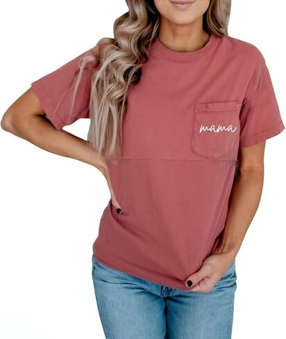 Breastfeeding Shirts for Women Mama Zipper Nursing Tops Distressed Maternity Tees with Pocket in Saudi Arabia