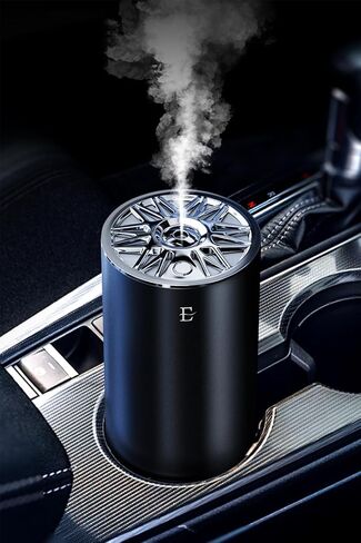 EDKCXB Smart Car Air Fresheners,7 Colors Breathing Light,Auto On/Off,80ml Fragrance Lasts 6 Months,Portable USB Aromatherapy Diffuser for Car Home Office Bedroom,Black Frosted,Cologne in Kuwait