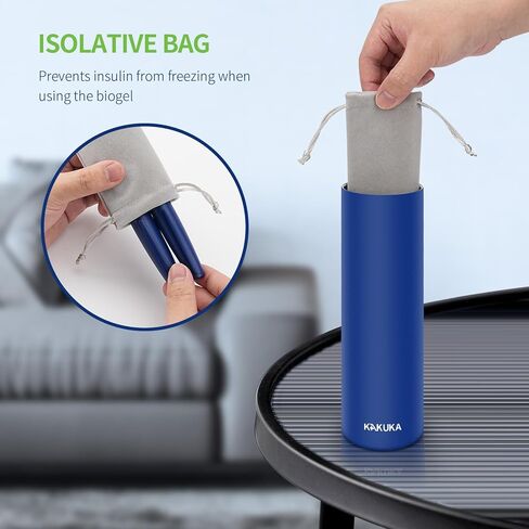 Insulin Cooler Travel Case, Medication Diabetes Supplies, 60H Insulin Pens Cold Bottle, 5-in-1 Diabetic Medicine Cooler, TSA Approved, with Gel Ice Pack and Emergency Bottle in Saudi Arabia
