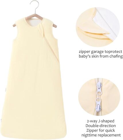 LOVABYLUCK كيس نوم للأطفال من الخيزران 2.5 TOG كيس نوم شتوي للأطفال بطانية يمكن ارتداؤها in Kuwait