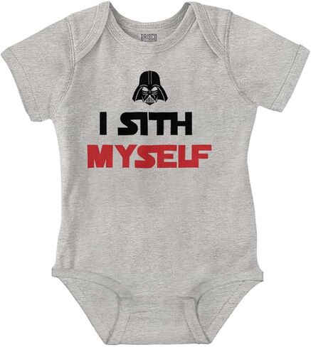 Brisco Brands Spaced Myself Dark Galaxy Nerd Baby Romper Boys or Girls in Saudi Arabia