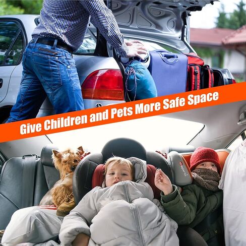 حامل البضائع على السطح من WISAMIC، حامل علوي للسيارة مقاوم للماء 1000D PVC، رف أمتعة مع حصيرة مضادة للانزلاق لجميع المركبات مع/بدون رفوف (21 قدم مكعب) in Kuwait