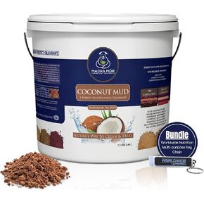 حزمة التغذية العالمية، عنصران: Madra Mor Shed Safely - حمام الطين الأساسي للكلاب، العناية بالكلاب، علاج الجلد الجاف للكلاب، منتجات العناية بالبشرة لمعطف الكلاب - حقيبة سعة 10 أونصة وسلسلة مفاتيح متعددة الأغراض in Kuwait