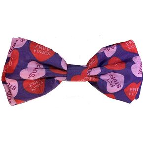 ربطة عنق من هكسلي آند كينت للحيوانات الأليفة | قلوب كونفو (كبيرة) | مرفق طوق ربطة عنق فيلكرو لعيد الحب | ربطات عنق ممتعة للكلاب والقطط | لطيف ومريح ومتين | ربطة عنق اتش اند كيه in Kuwait