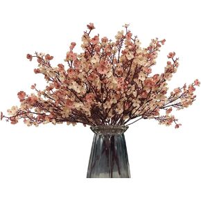 WEISPARK Artificial Flowers 10 pcs Faux Babys Breath Silk Flower Fake Gypsophila Bulk Bouquet for Home Office Wedding Restaurant Centerpieces Christmas Party Decor
