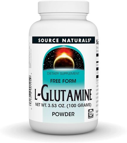 Source Naturals L-Glutamine, Free Form Amino Acid That Supports Metabolic Energy* - 16 oz Powder in Saudi Arabia