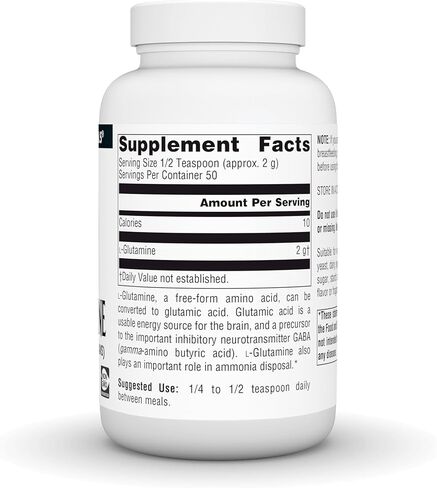 Source Naturals L-Glutamine, Free Form Amino Acid That Supports Metabolic Energy* - 16 oz Powder in Saudi Arabia