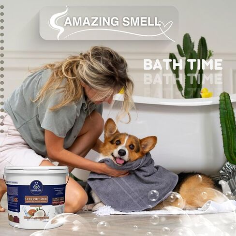 حزمة التغذية العالمية، عنصران: Madra Mor Shed Safely - حمام الطين الأساسي للكلاب، العناية بالكلاب، علاج الجلد الجاف للكلاب، منتجات العناية بالبشرة لمعطف الكلاب - حقيبة سعة 10 أونصة وسلسلة مفاتيح متعددة الأغراض in Kuwait