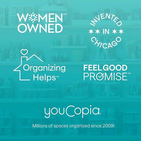 منظم صندوق قابل للتعديل من YouCopia UpSpace لتغليف الرقائق المعدنية وتخزين خزانة المطبخ، أصلي، أبيض in Kuwait