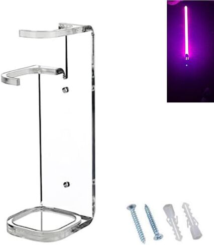 حامل عرض حائطي من MANNIFEN Lightsaber Lightsaber مثبت على الحائط من الأكريليك (قطعة واحدة باللون الأسود) in Kuwait