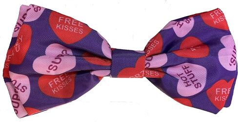 Huxley & Kent Bow Tie for Pets | My Puppy Love (Large) | Valentine's Day Bow Tie Collar Attachment | Fun Bow Ties for Dogs & Cats | Cute, Comfortable, and Durable | H&K Bow Tie in Kuwait