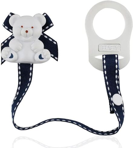 مشبك حامل اللهاية العالمي من بيبي بادي – يتم تثبيته على الباسي أو ربطه بحلقة سيليكون ملائمة عالمية – مشبك مصاصة للأطفال من سن 4 أشهر فما فوق/ الأولاد والبنات الصغار in Kuwait