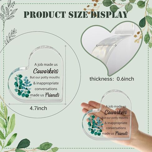 Housewarming Gift for New Home, House Warming Gift for Women, New House New Apartment Gift, New Home Gift Office Desk Decor Heart Acrylic Ornament in Kuwait