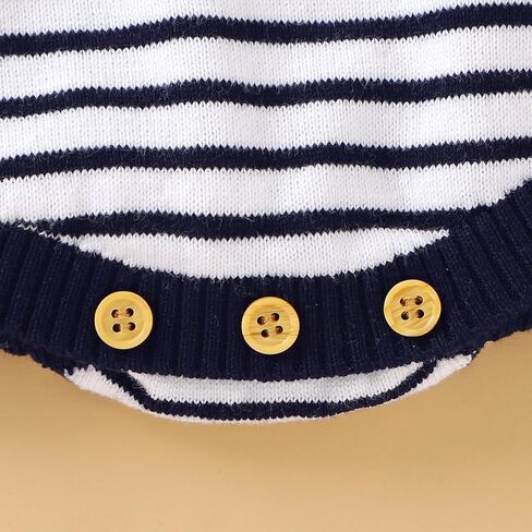 mimixiong Nautical Baby Boy Romper Toddler Navy Bodysuit Clothing in Kuwait