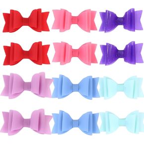 12 قطعة من فيونكات الشعر الهلامية المقاومة للماء للفتيات، مشابك فيونكة لحمام السباحة الصيفية من PVC ملحقات شعر شفافة للفتيات والأطفال الرضع والمراهقين والأطفال (12 قطعة من الأقواس A) in Kuwait