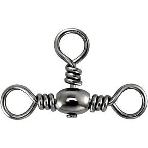 Alwonder 50 Pack Fishing 3 Way Swivels 35-175LB, High Strength Stainless Steel Barrel Swivels Fishing Tackle, Three Way Swivel for Saltwater Freshwater Catfish Rig Surf Fishing Rigs