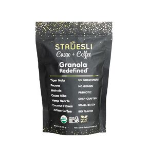 Struesli - Organic Cacao + Coffee Granola Redefined | No Added Sweeteners, No Grains | Keto & Paleo Friendly | Gluten-Free, Grain-Free, Sugar-Free | Healthy Adult Snack | High-Fiber, Nutrient-Rich, Satisfying Crunch