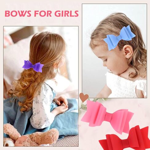 12 قطعة من فيونكات الشعر الهلامية المقاومة للماء للفتيات، مشابك فيونكة لحمام السباحة الصيفية من PVC ملحقات شعر شفافة للفتيات والأطفال الرضع والمراهقين والأطفال (12 قطعة من الأقواس A) in Kuwait