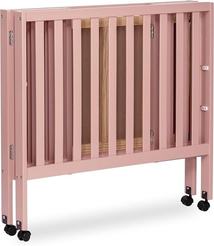 Jett Non-Full Size Folding Convertible Crib, Lightweight Portable Crib, Three Adjustable Mattress Height Settings, Easy to Fold Travel Crib, 1.5" Mattress Pad Included in Saudi Arabia