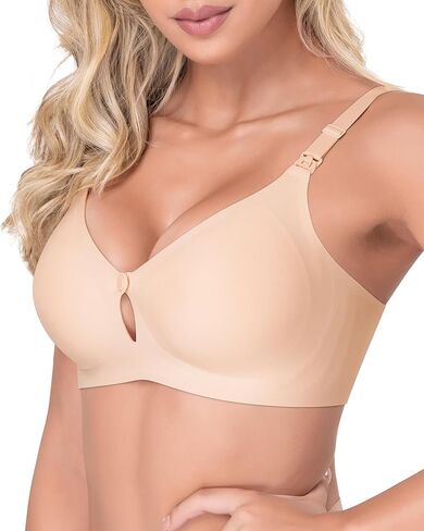 As Fairy Nursing Bras for Breastfeeding, Natural Shape Breastfeeding Bra, Seamless Pregnancy Bra Jelly Strip Support Comfort in Kuwait