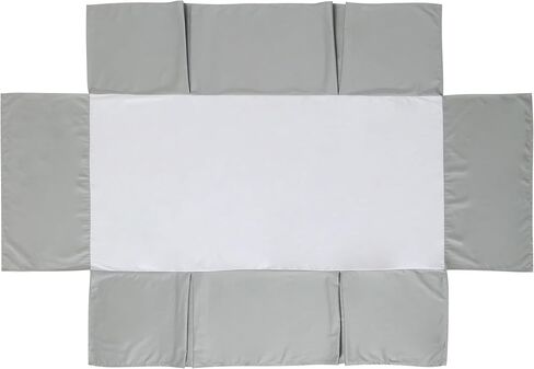 Crib Skirt Dust Ruffle, 100% Egyptian Cotton 400 Thread Count Soft Breathable Crib Bedding Skirt for Baby, Boys and Girls, 52"X28" with 14" Crib Bed Skirt Fading Resistant (Ivory Solid) in Saudi Arabia
