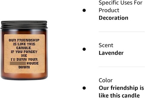 MSTR Lavender Scented Candles - Wedding Gifts, Bride to Be Gifts | Cute Candle, Engagement Gifts,Wedding Shower Gifts,Bridal Shower Gift - 7oz in Saudi Arabia
