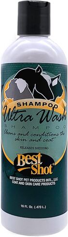 Best Shot Ultra Wash Shampoo with Pet Coat Release Technology, Coat and Skincare Product for Dogs, Horses, and Cats, Soap-Free, Quick-Rinsing, 1 Gallon in Kuwait